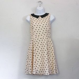 One Clothing Off White Black Bow Dress